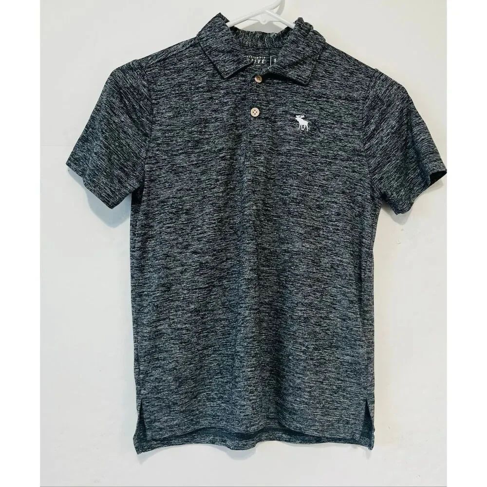 Abercrombie Kids Active Heather Gray Polo Size 9/10